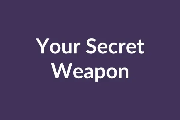 zensmart is showing A purple background with the text "Your Secret Weapon" boldly displayed in bright white letters in the center. with print workflow automation