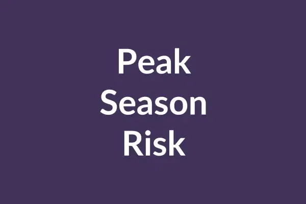 zensmart is showing Text on a purple background that reads: "Great Volume, Great Risk During Peak Season. with print workflow automation
