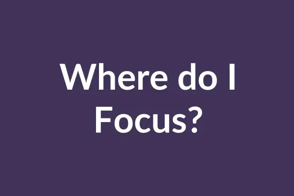 zensmart is showing A dark purple background with the white text "Where do I Focus?" centered in the image, resembling an auto draft poised for consideration. with print workflow automation