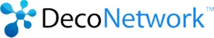 zensmart is showing DecoNetwork logo with stylized blue molecule-like icon on the left and the company name 