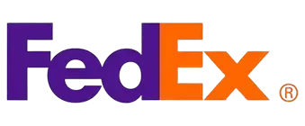zensmart is showing FedEx logo with “Fed” in bold purple letters and “Ex” in bold orange letters, on a light background. with print workflow automation